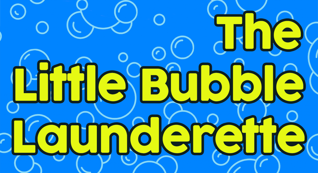 The Little Bubble Launderette bubbles graphic
